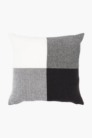 Cotton Weave 4 Panel Scatter Cushion, 60x60cm