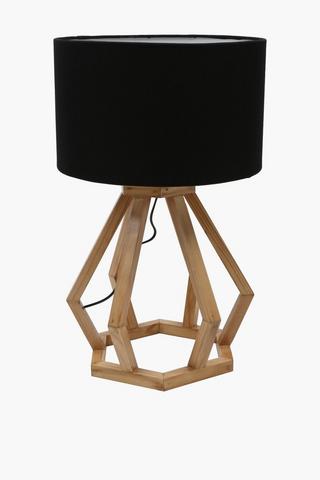 Wooden Diamond Lampset, E14