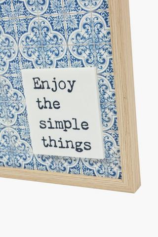 Delft Script Decor Sign, 23x30cm