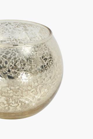 Mercury Glass Tealight Holder, 10x10cm