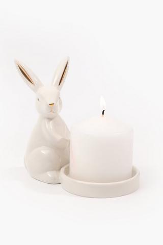 Bunny Ceramic Candle Holder,10x15cm