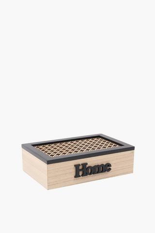 Rattan Jewelry Box, 24x7cm