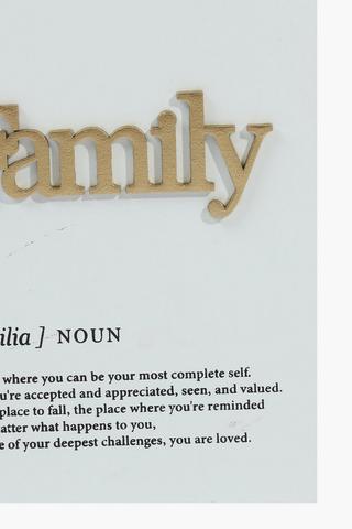 Family Script Decor Sign, 13x18cm