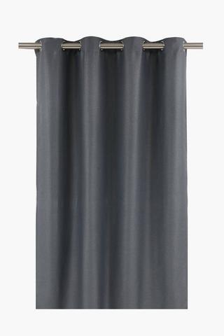 Eyelet Lexi Woven Plain Blackout Curtain, 140x225cm