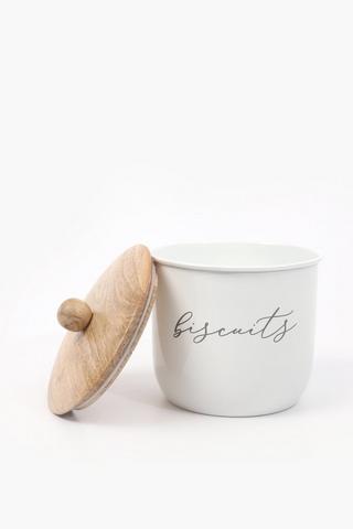Hamptons Metal Cookie Jar