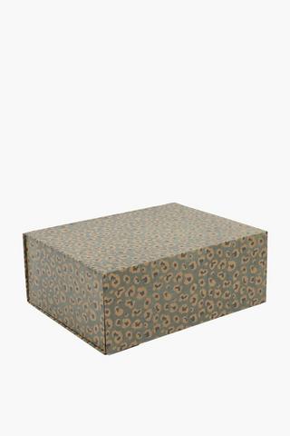 Rossland Magnetic Leopard Spot Storage Box Medium