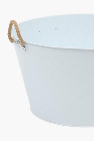 Rope Trim Embossed Drinks Tub