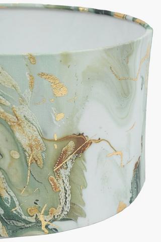 Luxe Marble Drum Lampshade, 31x20cm