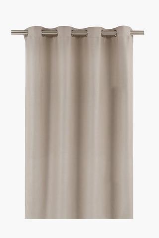 Eyelet Lexi Woven Plain Blackout Curtain, 140x225cm