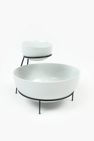 Arrum 2-tier Ceramic Serving Stand