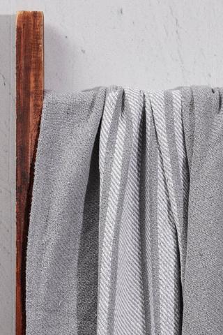 Polycotton Stripe Throw, 140x180cm