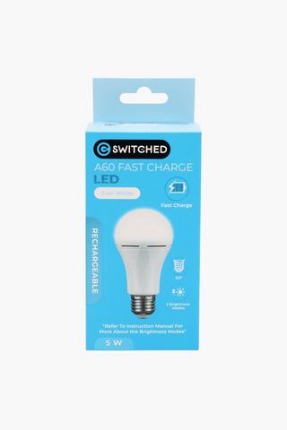 Switched 5w Led Rechargeable Bulb, E27