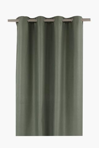 Eyelet Lexi Woven Plain Blackout Curtain, 140x225cm