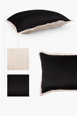 Velvet Oxford Classic Scatter Cushion, 60x90cm