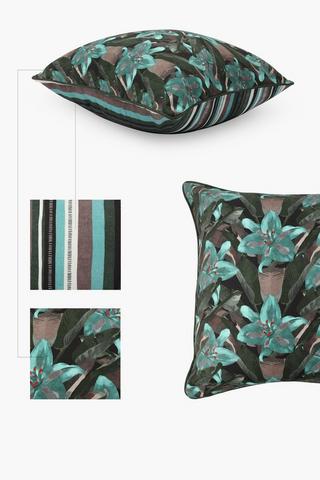 Premium Printed Cosima Floral U And G Feather Scatter Cushion, 60x60cm