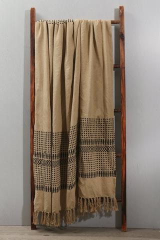 Polycotton Woven Stripe Throw