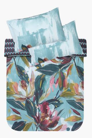 Polycotton Rosedale Floral Reversible Duvet Cover Set