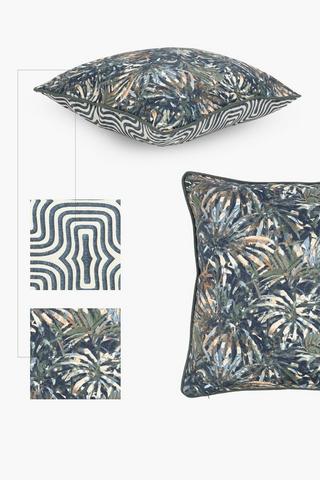 Premium U And G Printed Beck Plams Feather Scatter Cushion, 60x60cm