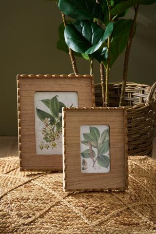 Scallop Wood Frame, 10x15cm