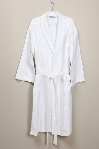 Waffle Cotton Gown, Large