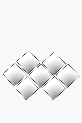 7 Piece Square Mirror Set
