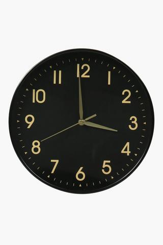 Classic Plastic Clock, 30cm
