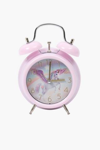 Twin Bell Zoe Magic Unicorn Clock