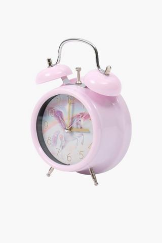 Twin Bell Zoe Magic Unicorn Clock