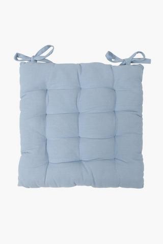 Plain Cotton Chair Pad, 40x40cm