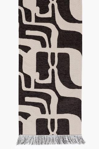 Chenille And Polyester Table Runner