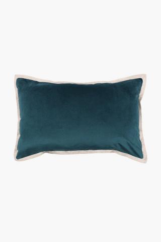 Velvet Plain Scatter Cushion, 60x90cm