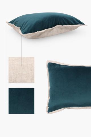 Velvet Plain Scatter Cushion, 60x90cm