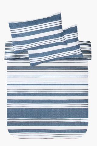 Polycotton Stephen Stripe Duvet Cover Set