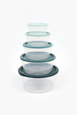 10 Piece Round Food Storage Set