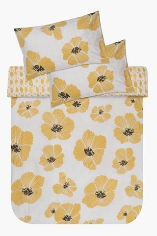 Polycotton Summerside Reversible Duvet Cover Set