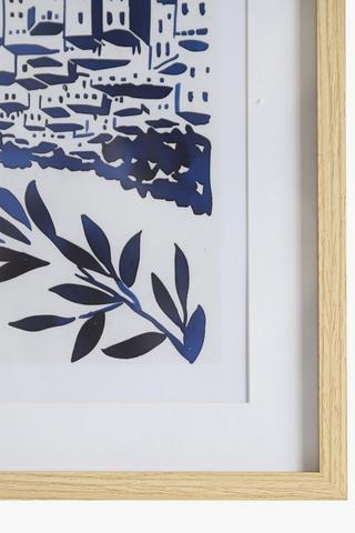 2 Piece Framed Riviera, 40x60cm