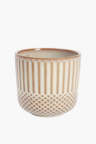 Ceramic Glaze Planter, 13cm