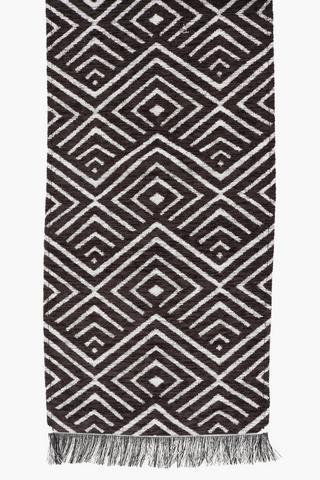 Chenille And Polyester Table Runner
