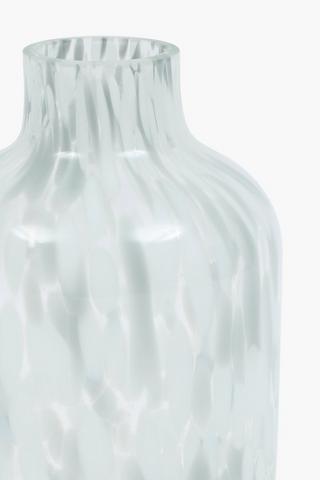 Speckled Frost Glass Vase, 18x29cm