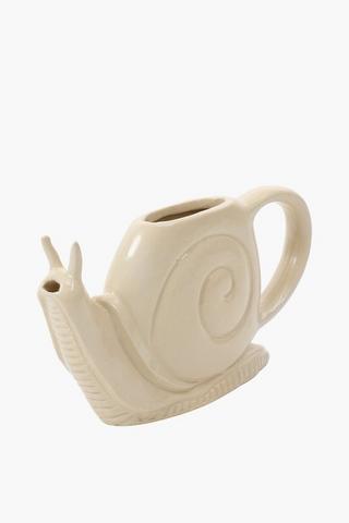 Snail Ceramic Watering Can, 25x13cm