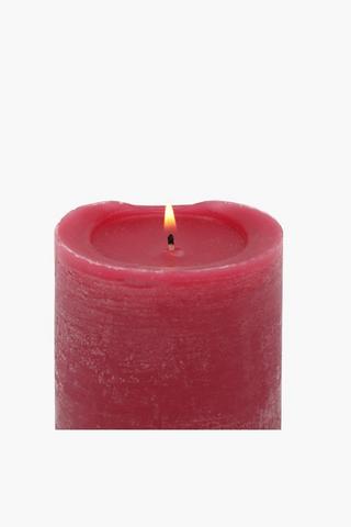 Cranberry Pillar Candle, 7x7,5cm