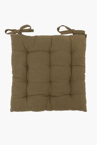 Plain Cotton Chairpad, 40x40cm