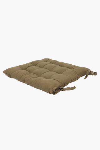 Plain Cotton Chairpad, 40x40cm