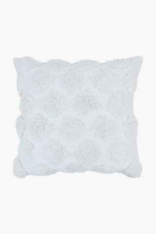 Premium Textured Dotty Feather Scatter Cushion, 60x60cm