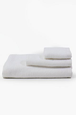 Dual Ribbed Cotton Guest Towel, 30x50