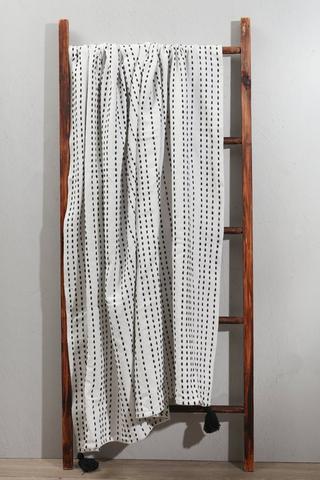 Jacquard Cotton Slub Stitch Throw, 140x180cm