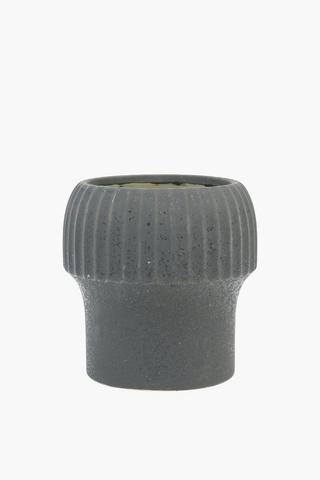 Mushroom Speckled Planter, 21x21cm