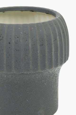 Mushroom Speckled Planter, 21x21cm