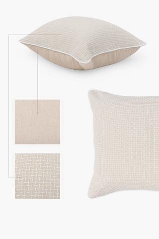 Hang Sell Textured Cotton Scatter Cover Only, 60x60cm