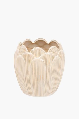 Bloom Ceramic Planter, 18x18cm